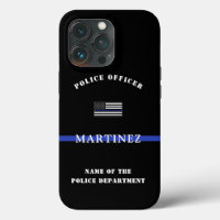 Custom Thin Blue Line Police Officer US Flag