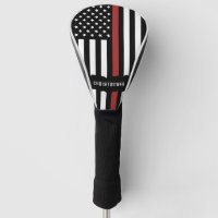 Custom Thin Red Line USA Flag Firefighter