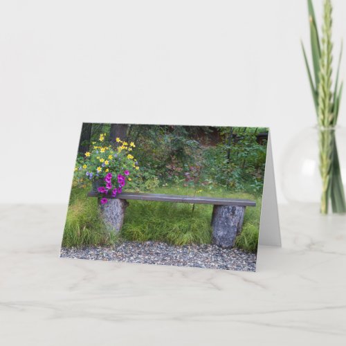 Custom Thinking of You Rustic Florals Photo Card