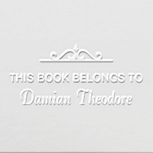 Custom "This Book Belongs To" Book Embosser