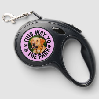 Custom 'This Way to the Park' Dog Leash