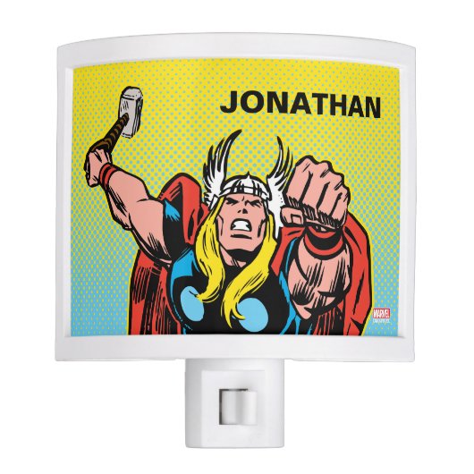 Custom Thor Punching Attack Night Light (Front)