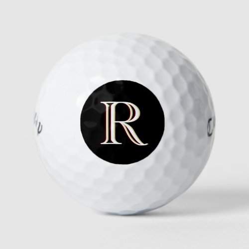 Custom Three Layered Monogram  Golf Balls
