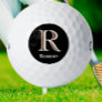 Custom Three-Layered Monogram with First Name Golf Balls