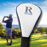 Custom Three Layered Monogram with First Name  Golf Head Cover<br><div class="desc">UNIQUE LAYERING OF THE MONOGRAM -- look closely and you will see three colors, which gives it the feeling of depth. Personalized additionally with the first name. Special idea for a gift or you might just enjoy for yourself! If you have any design questions or a special request, please send...</div>