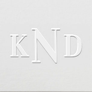 Custom Three Letter Initials Monogram Embosser