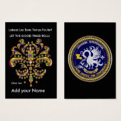 Custom Throw Card fleur de lis (Front & Back)