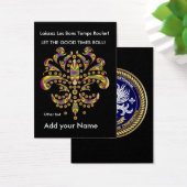 Custom Throw Card fleur de lis (Desk)