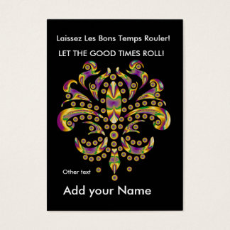 Custom Throw Card fleur de lis