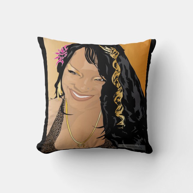 CUSTOM THROW PILLOW- SHANTINA PILLOW (Front)