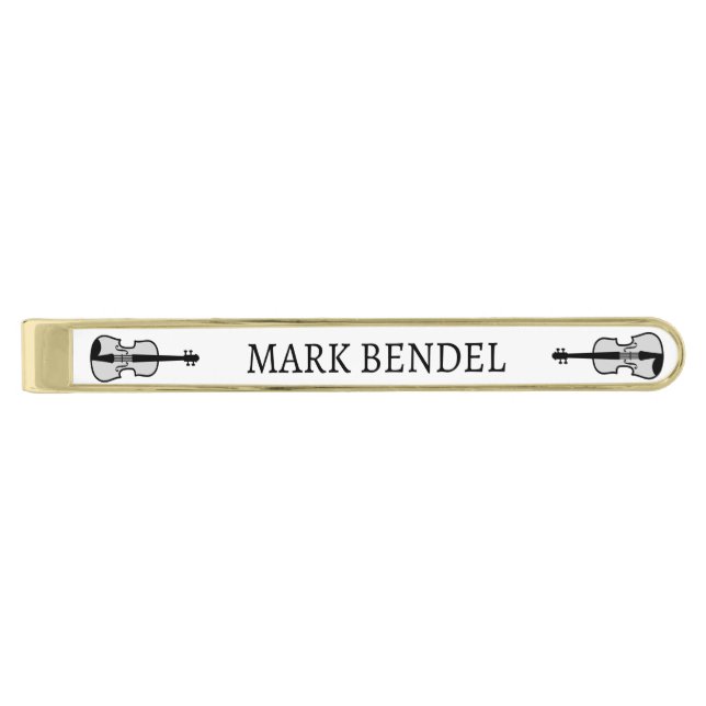 Custom tie bar clip for classical musician members (Front)