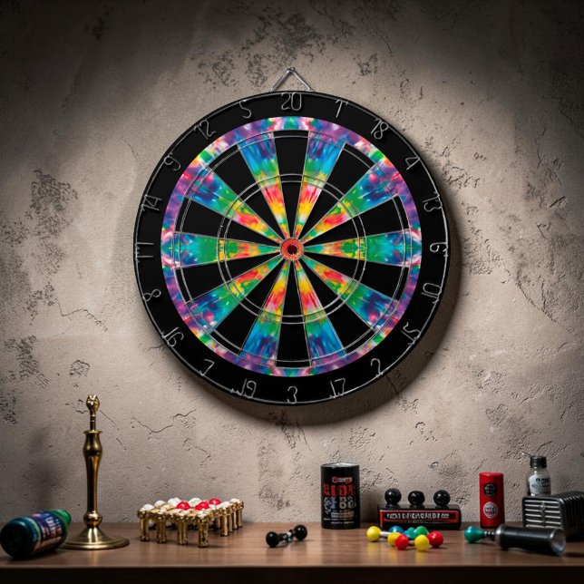 Custom Tie Dye Game Dart Board (Creator Uploaded)