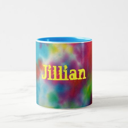 Custom Tie Dye Mug Cup