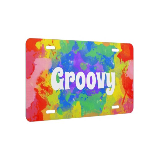 Custom Tie Dye Pattern License Plate | Zazzle