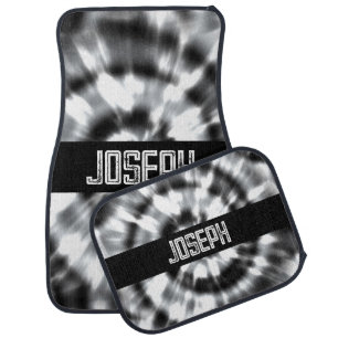 Custom Tie Dye Personalized Car Mats