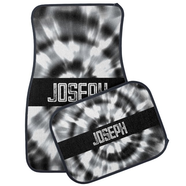 Custom Tie Dye Personalized Car Mats (Set)