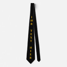 Custom tie with text