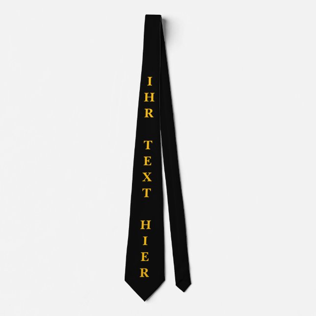 Custom tie with text (Front)