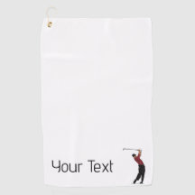 Custom Tiger Woods Logo Golf Club Towel