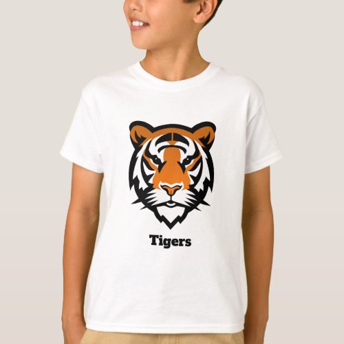 Custom Tigers Youth T_Shirt  name and number