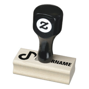 Custom TikTok Name, Follow me on TikTok Rubber Stamp