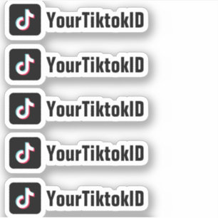 Custom TikTok Social media Promotional Sticker