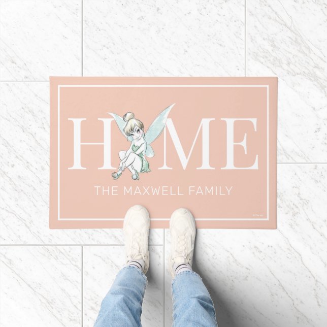 Custom Tinker Bell Family Welcome  Doormat (Indoor)