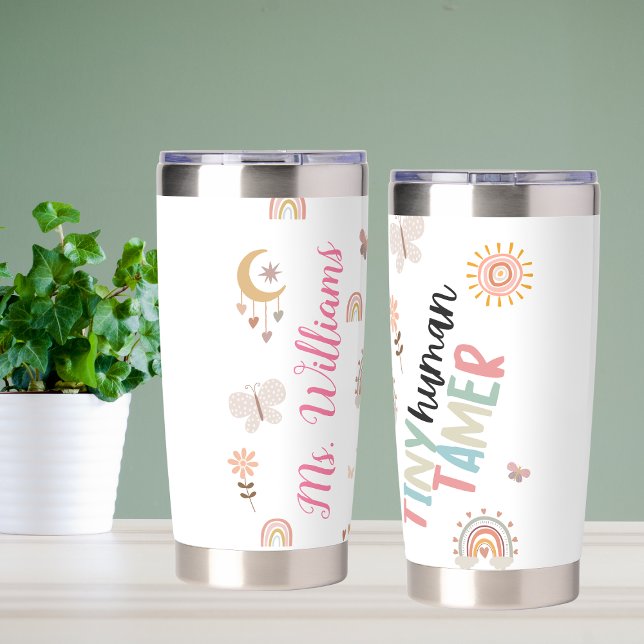 Custom Tiny Human Tamer Teacher Insulated Tumbler (Creator Uploaded)