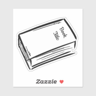 Custom Title Book Sticker