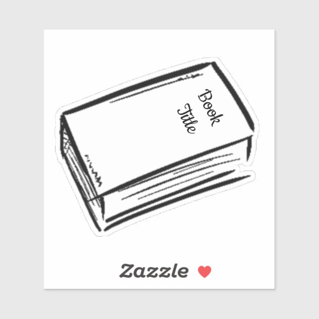 Custom Title Book Sticker (Sheet)