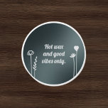 Custom Title in Dark Gradient Background Mini Candle Favors