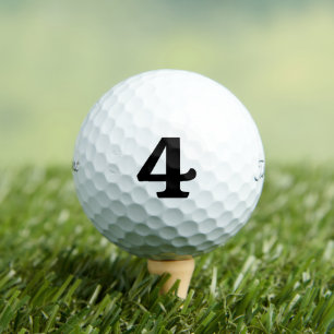 Custom Titleist Golf Balls - Personalized Number 4