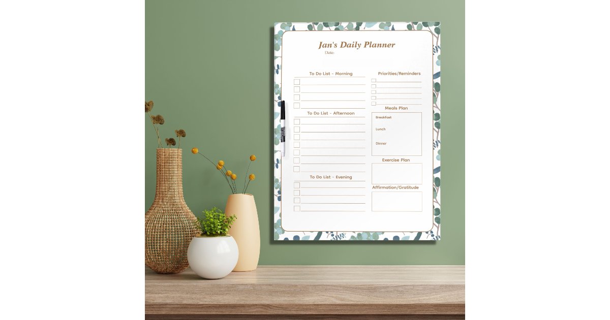 Custom to do list dry erase board zazzle