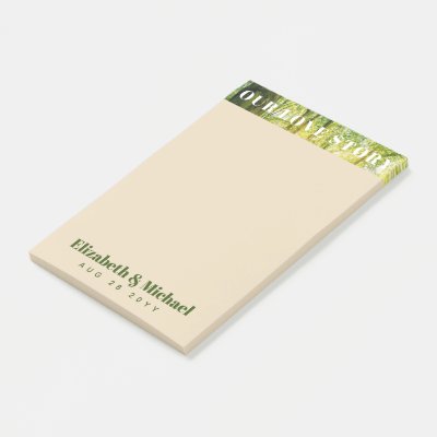 Custom - To Match Our Love Story Wedding Suite Post-it Notes