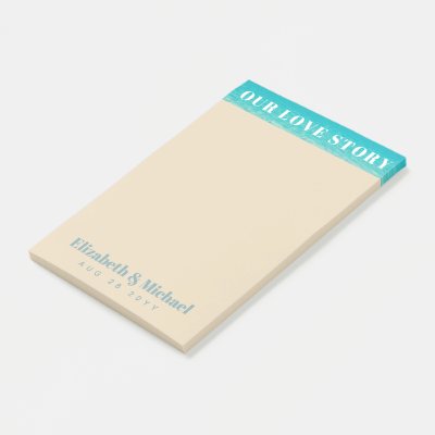 Custom - To Match Our Love Story Wedding Suite Post-it Notes