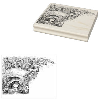 Custom Toad Butterfly Template Small Business Rubber Stamp