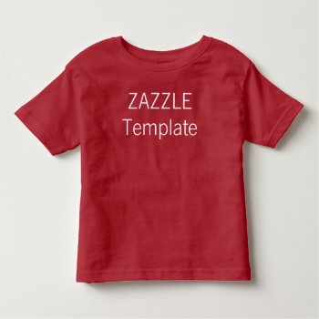 Custom Toddler Cotton T-shirt Blank Template by ZazzleBlankTemplates at Zazzle