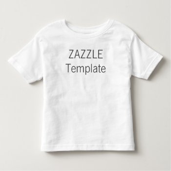 Custom Toddler Cotton T-shirt Blank Template by ZazzleBlankTemplates at Zazzle