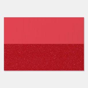 Custom Tomato Red Block Yard Sign (Editable)