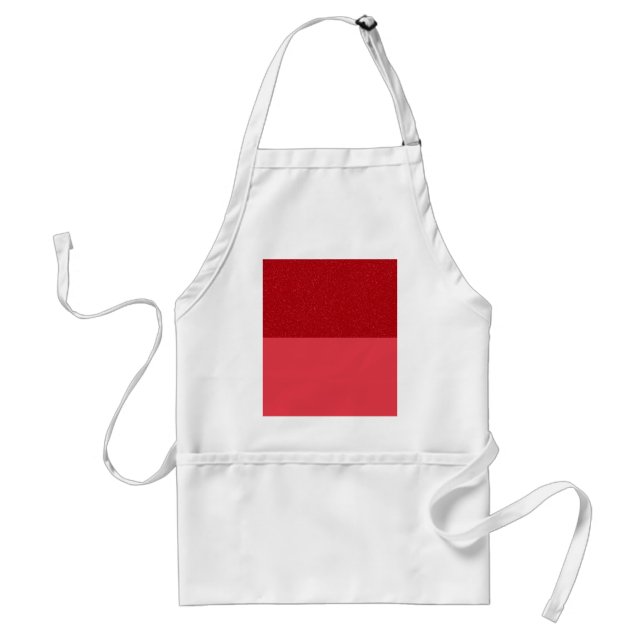 Custom Tomato Red Contrast Block Apron (Front)
