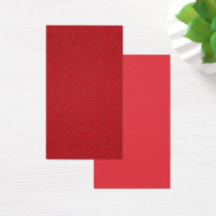 Custom Tomato Red Double-Sided Profile Card