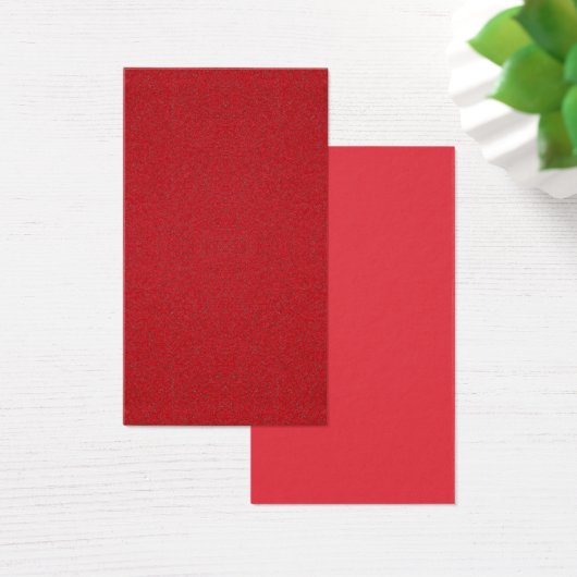 Custom Tomato Red Double-Sided Profile Card (Desk)