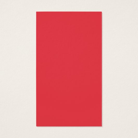 Custom Tomato Red Double-Sided Profile Card (Back)