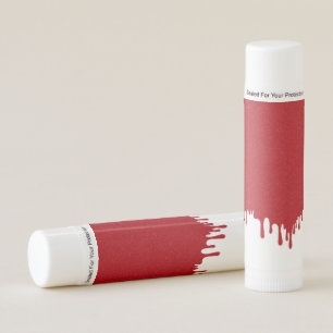 Custom Tomato Red Drip Lip Balm