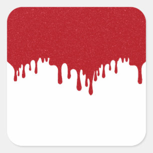 Custom Tomato Red Drip Stickers – Editable Design