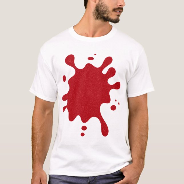 Custom Tomato Red Drip T-Shirt (Front)