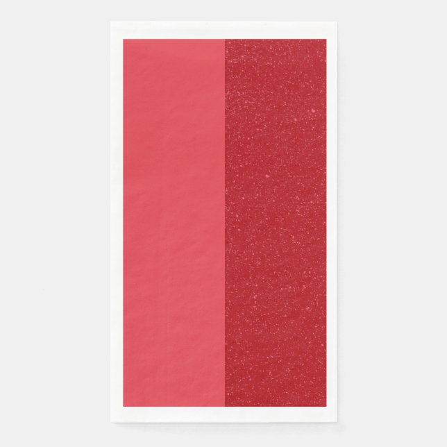 Custom Tomato Red Dual Panel Paper Napkin (Front)
