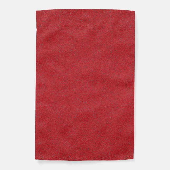 Custom Tomato Red Dual-Tone Garden Flag (Front)