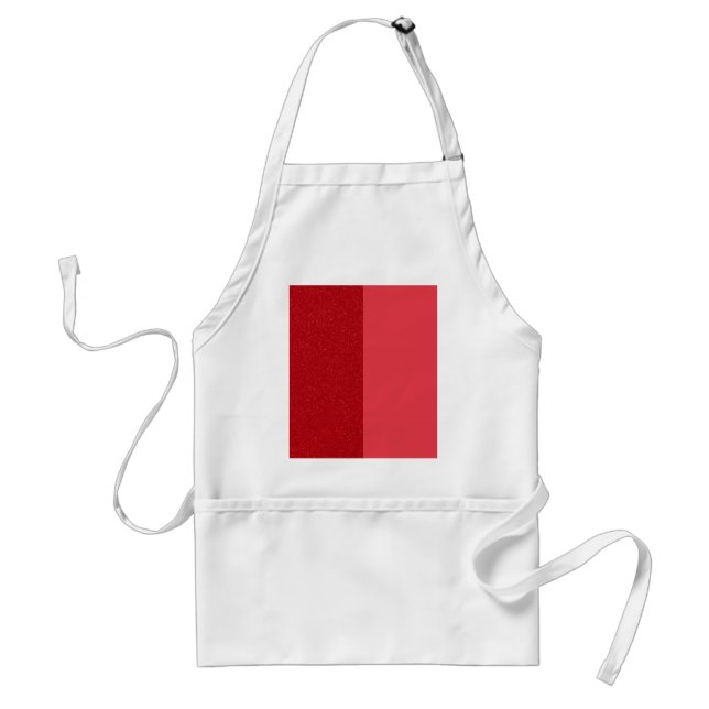 Custom Tomato Red Duo Block Apron (Front)