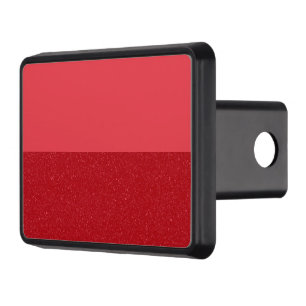 Custom Tomato Red Duo Tone Trailer Hitch Cover